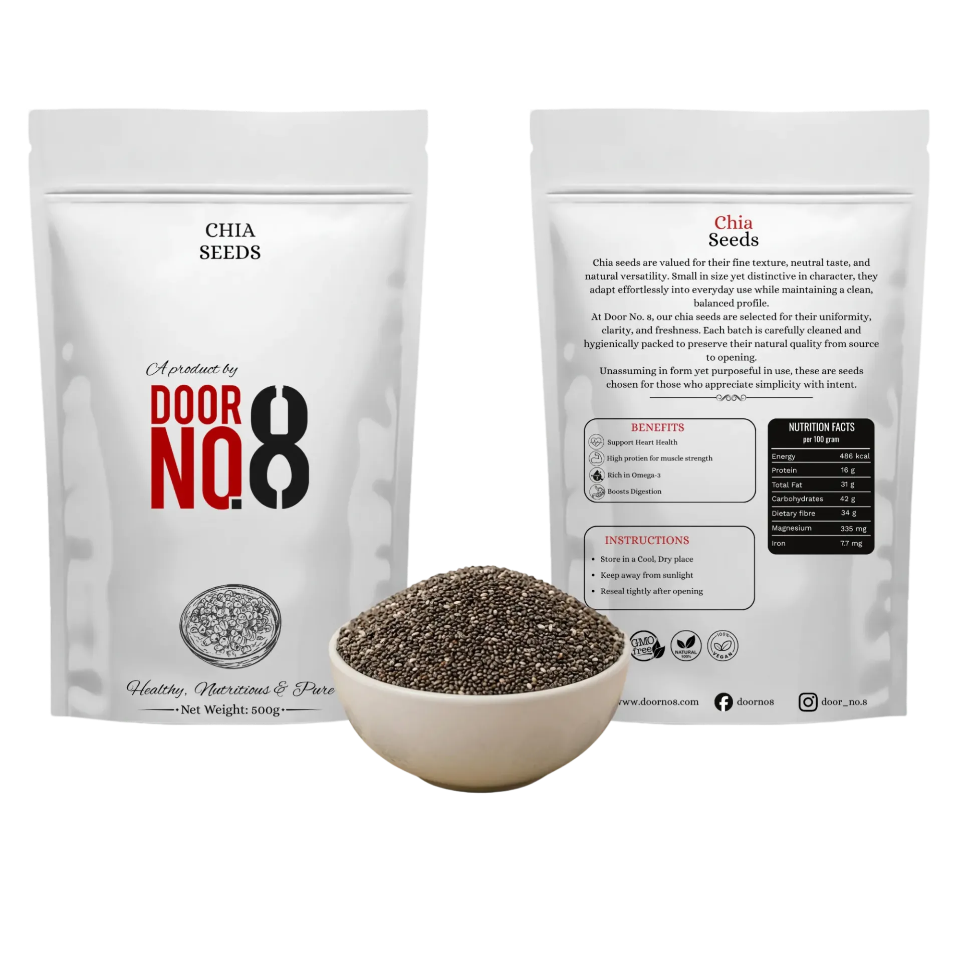 Chia Seeds (500 Grams)